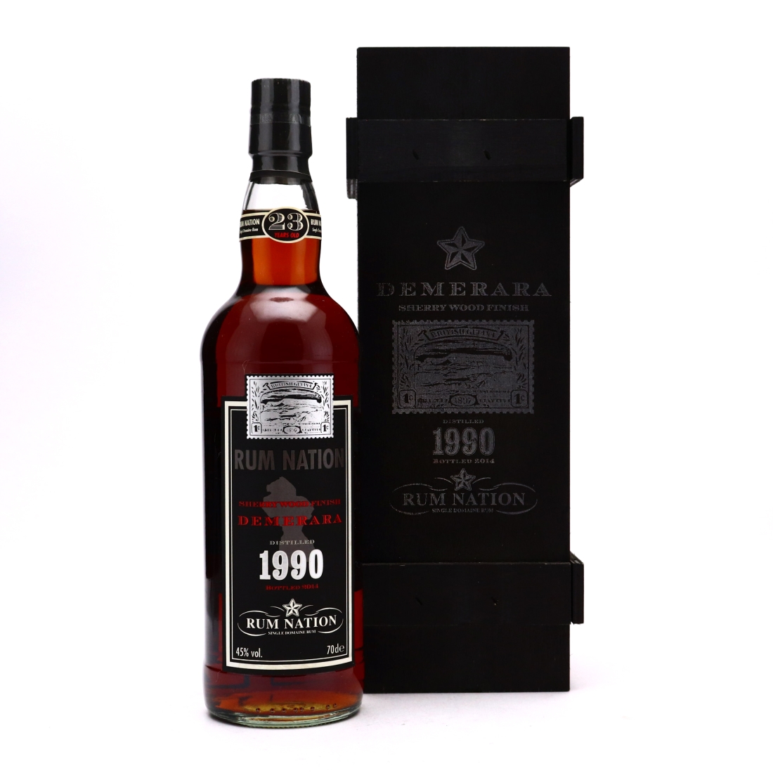 Demerara Rum 1990 Rum Nation 23 Year Old Sherry Wood Finish