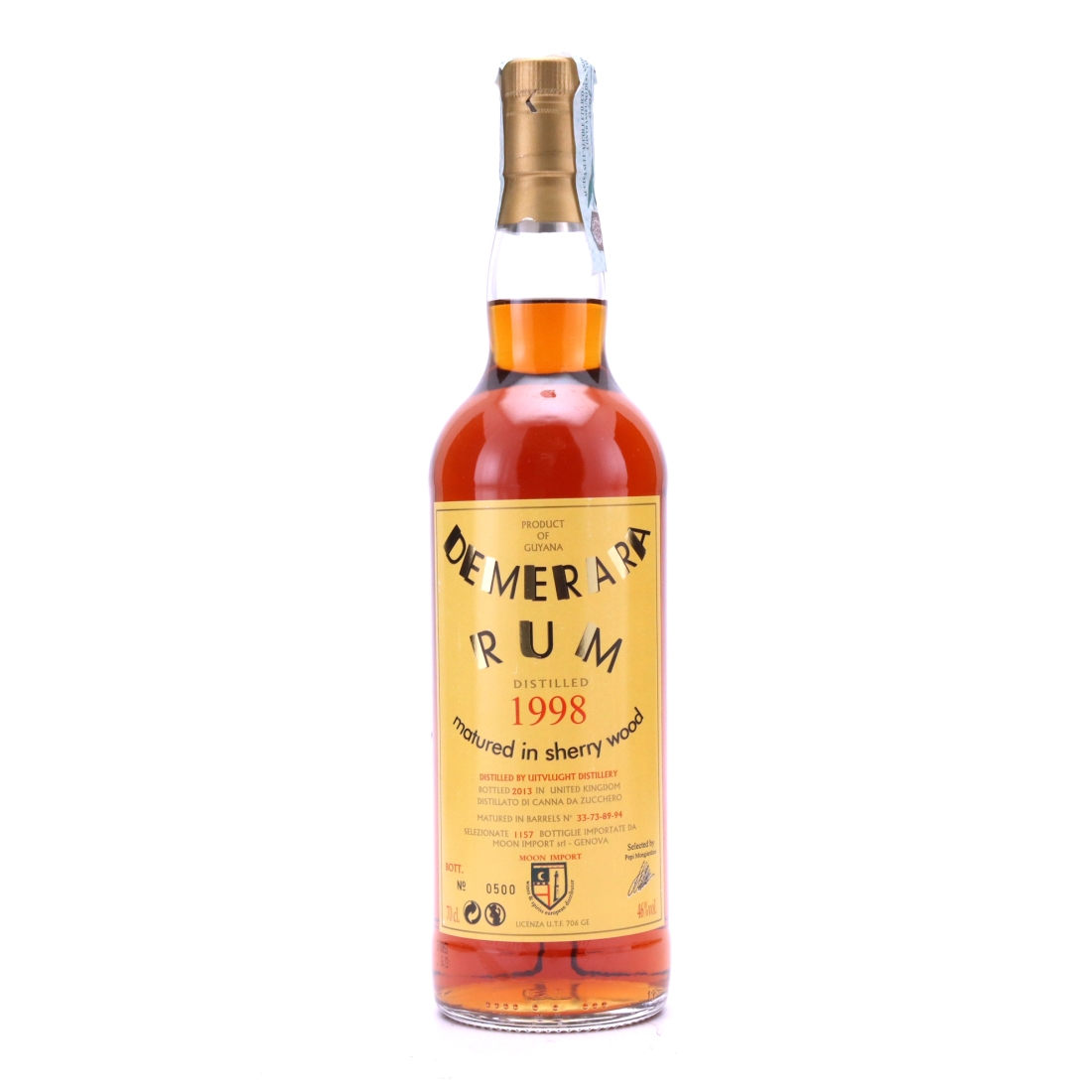 Uitvlugt Demerara Rum 1998 Moon Import Sherry Wood