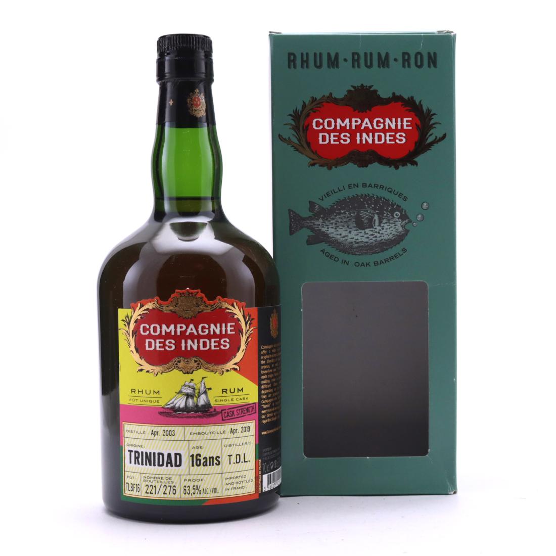 Trinidad Distillers 2003 Compagnie des Indes 16 Year Old