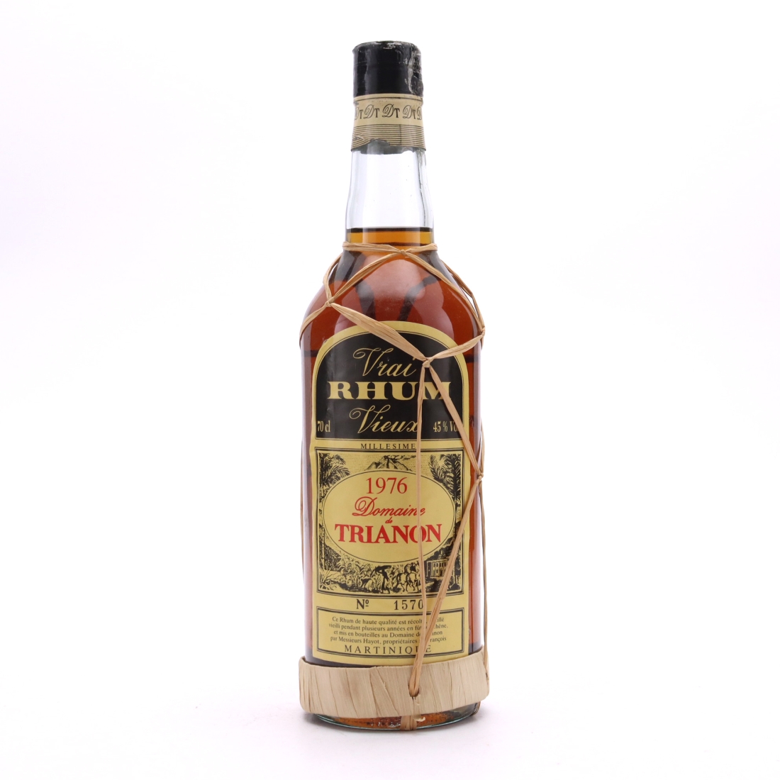 Domaine de Trianon 1976 Vrai Rhum Vieux