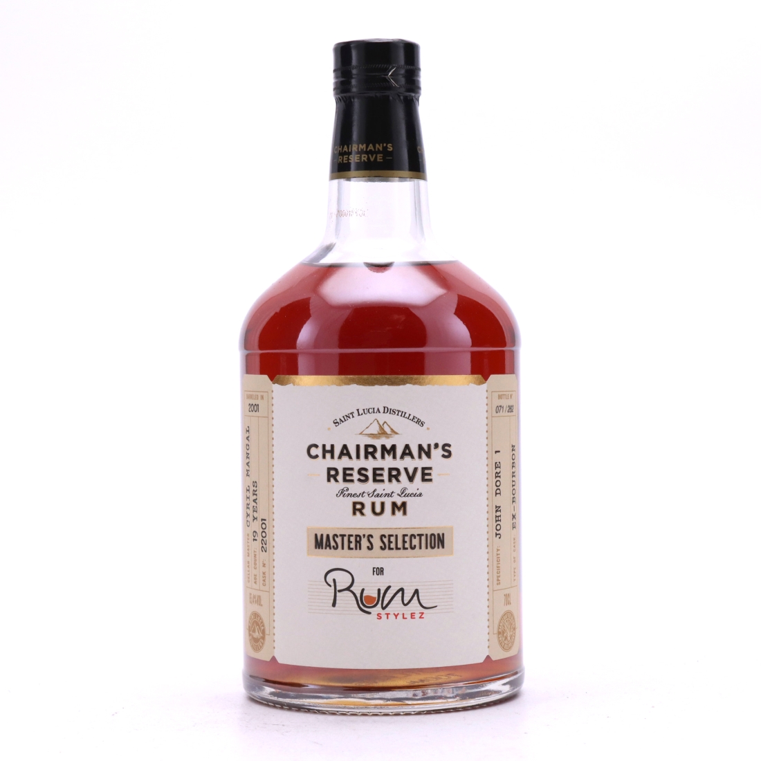 Chairman's Reserve 2001 John Dore Still Single Cask 19 Year Old / Rum Stylez