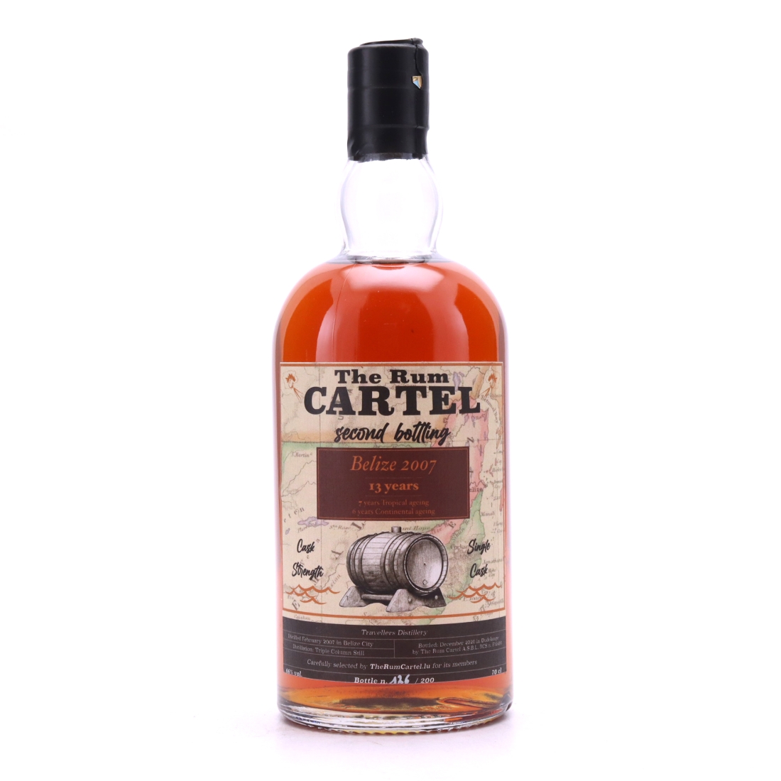 Travellers 2007 Rum Cartel 13 Year Old Cask Strength / Second Bottling
