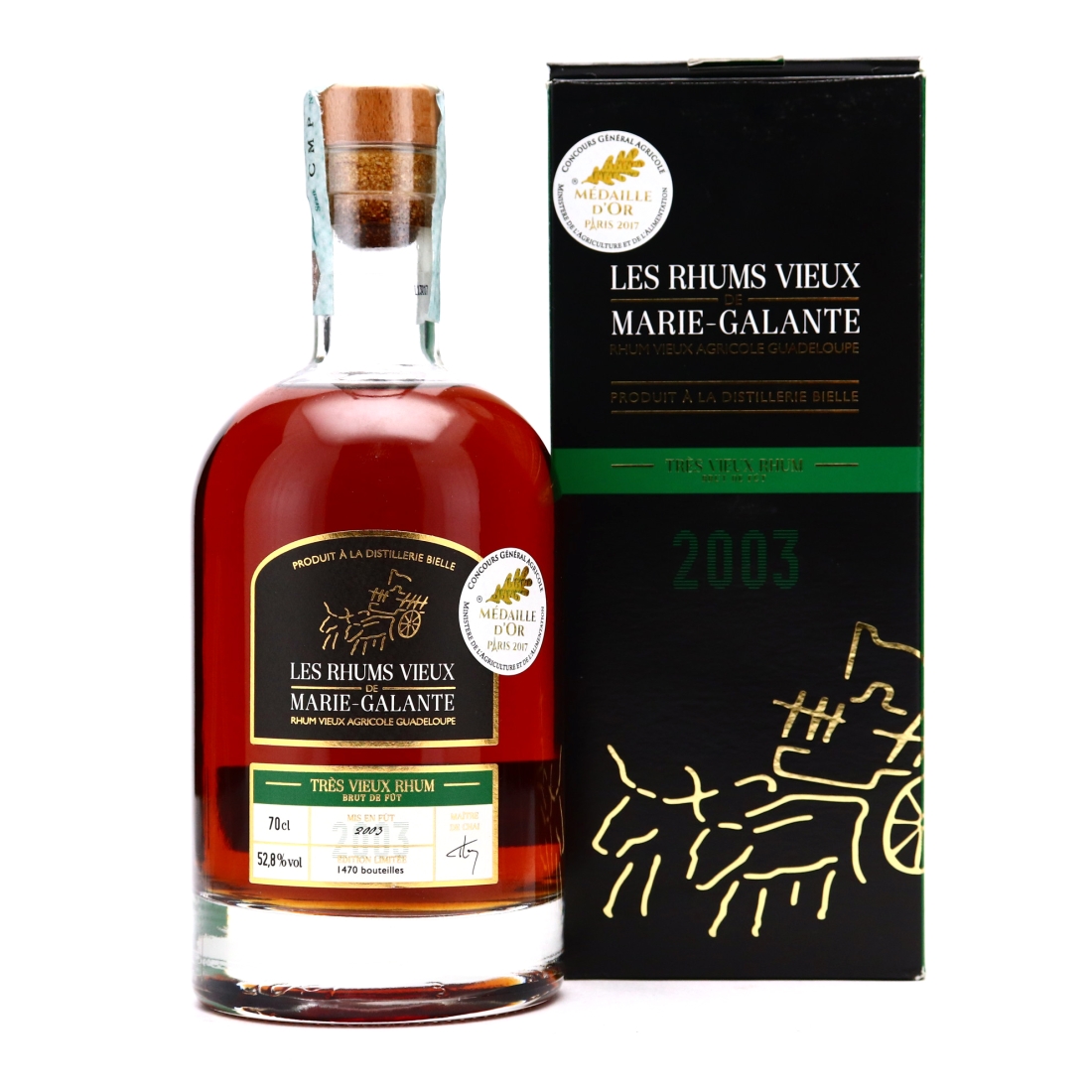 Bielle 2003 Tres Vieux Rhum Brut de Fut Edition Limitee