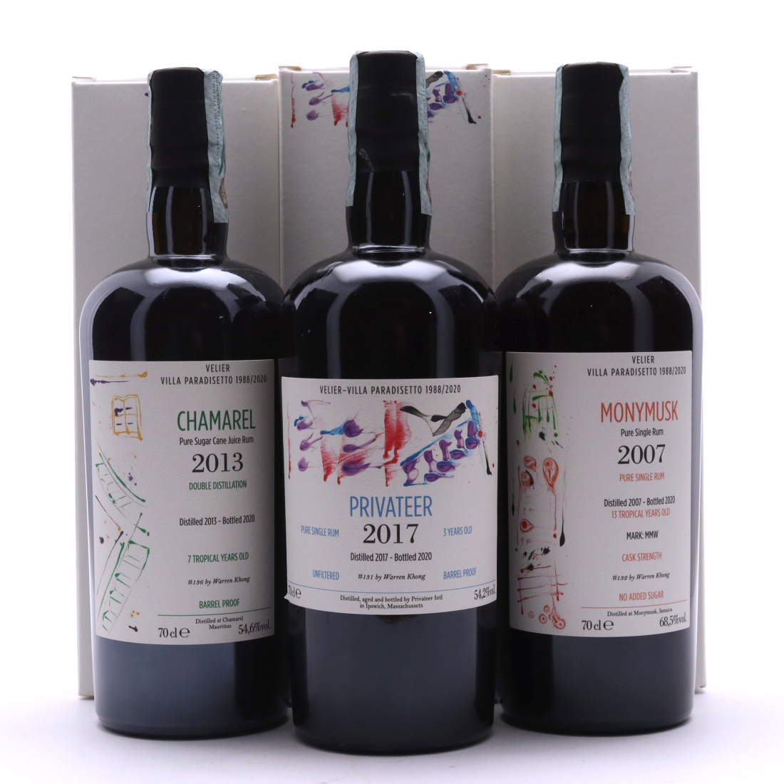 Velier Warren Khong Villa Paradisetto 2020 Releases 3 x 70cl