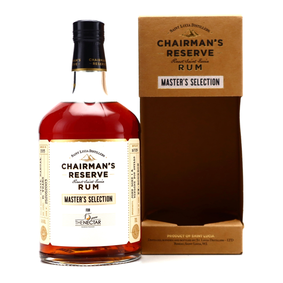Chairman's Reserve 2005 Pot Still Single Cask 15 Year Old / The Nectar 15th Anniversary
