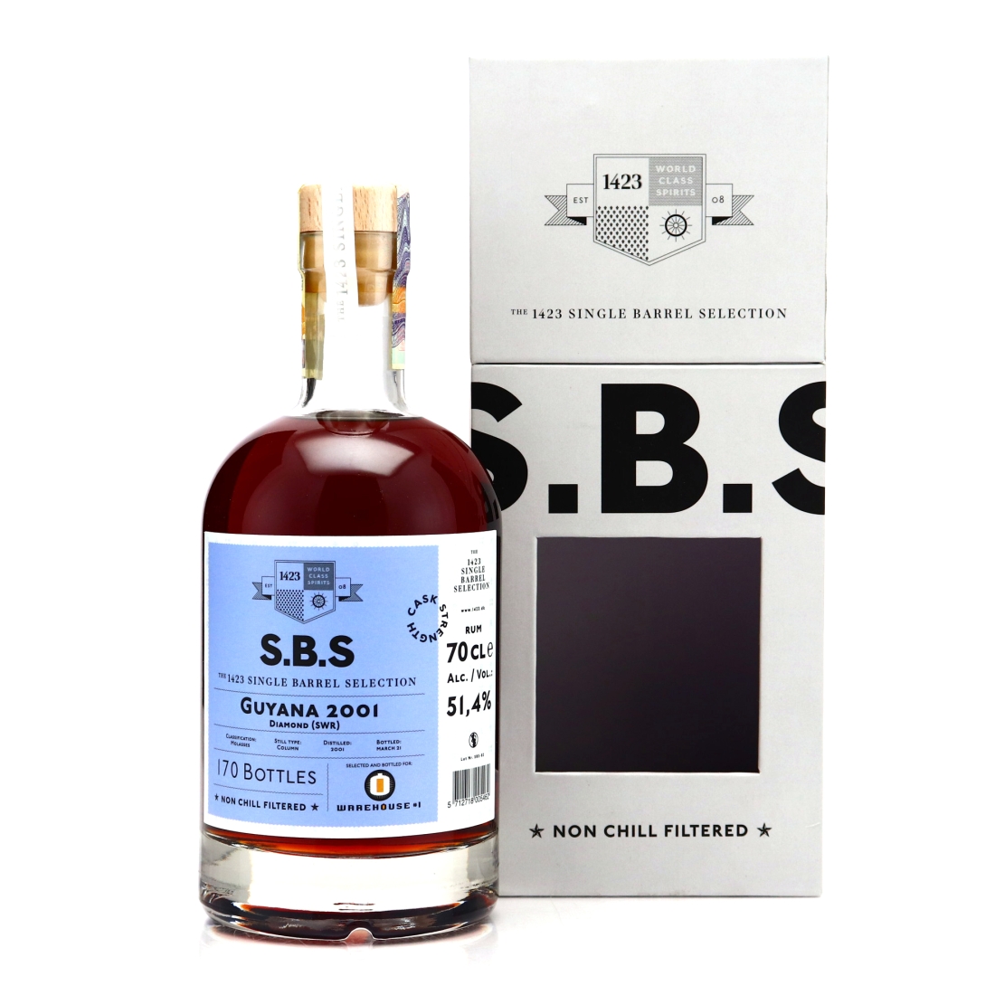 Skeldon SWR 2001 The 1423 SBS Cask Strength / Warehouse #1