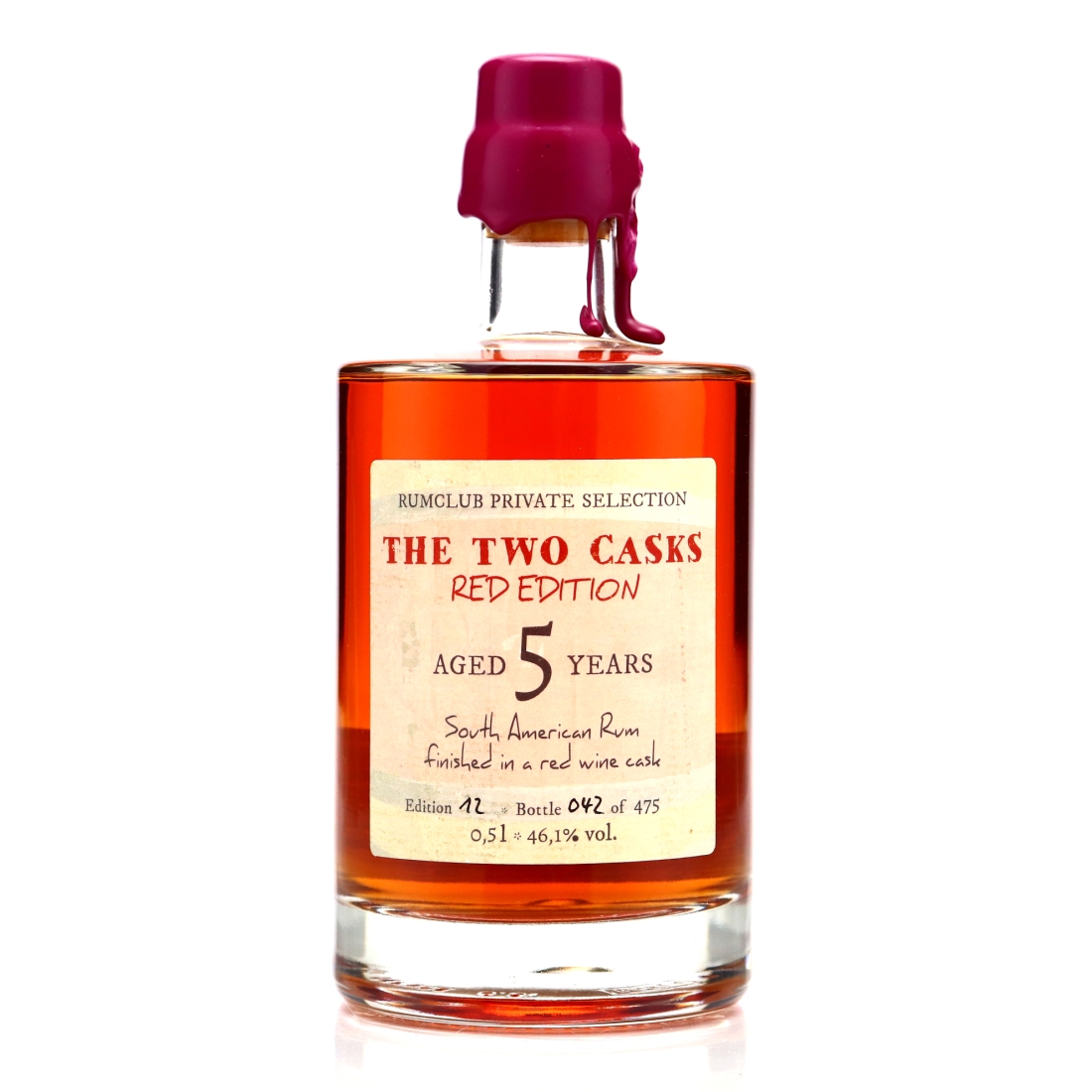 The Two Casks 5 Year Old Spirit of Rum Red Edition 50cl