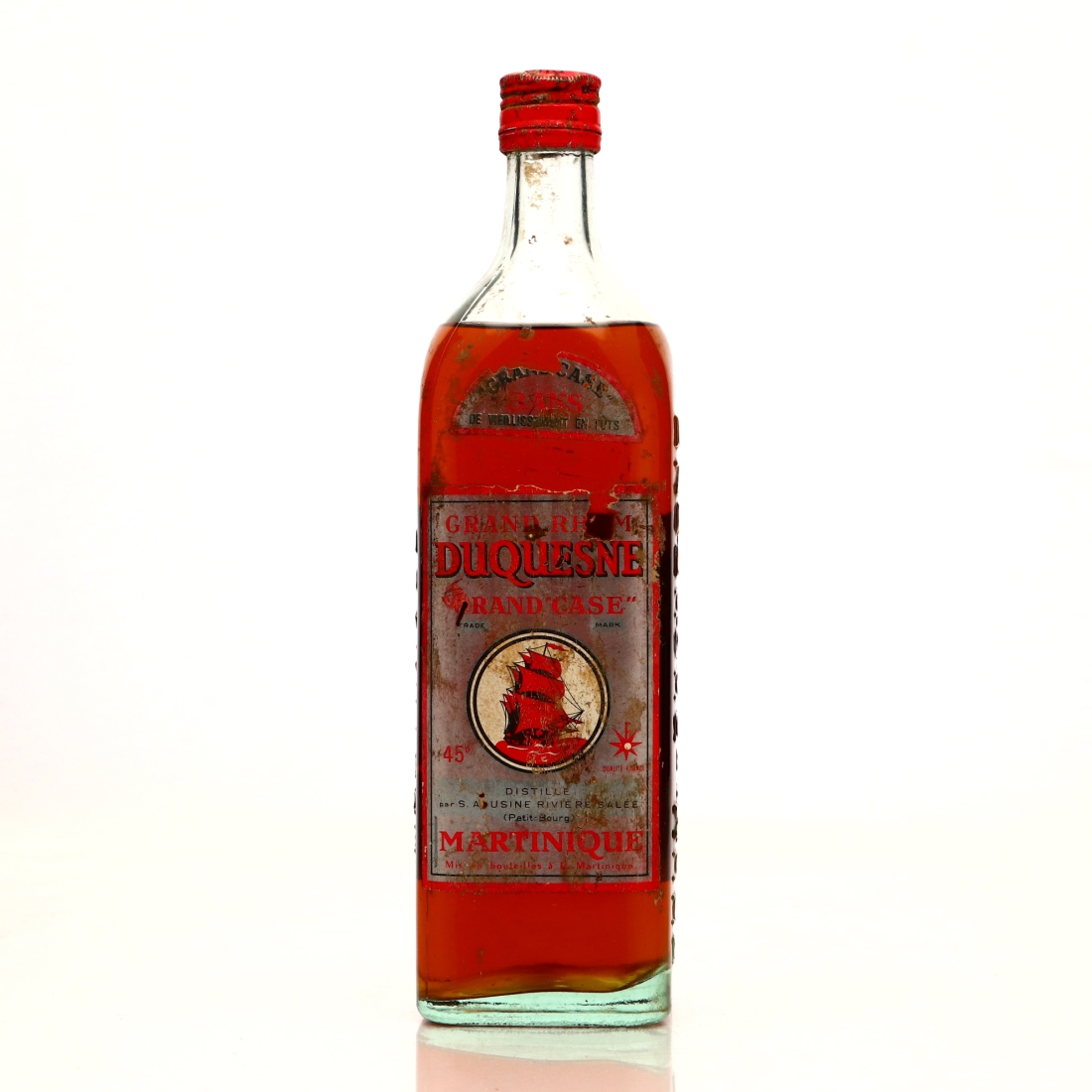Duquesne 3 Year Old Grand Case Grand Rhum Dore circa 1950s
