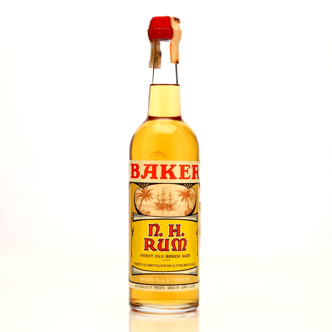 Baker N.H. Finest Old Rum 1960s