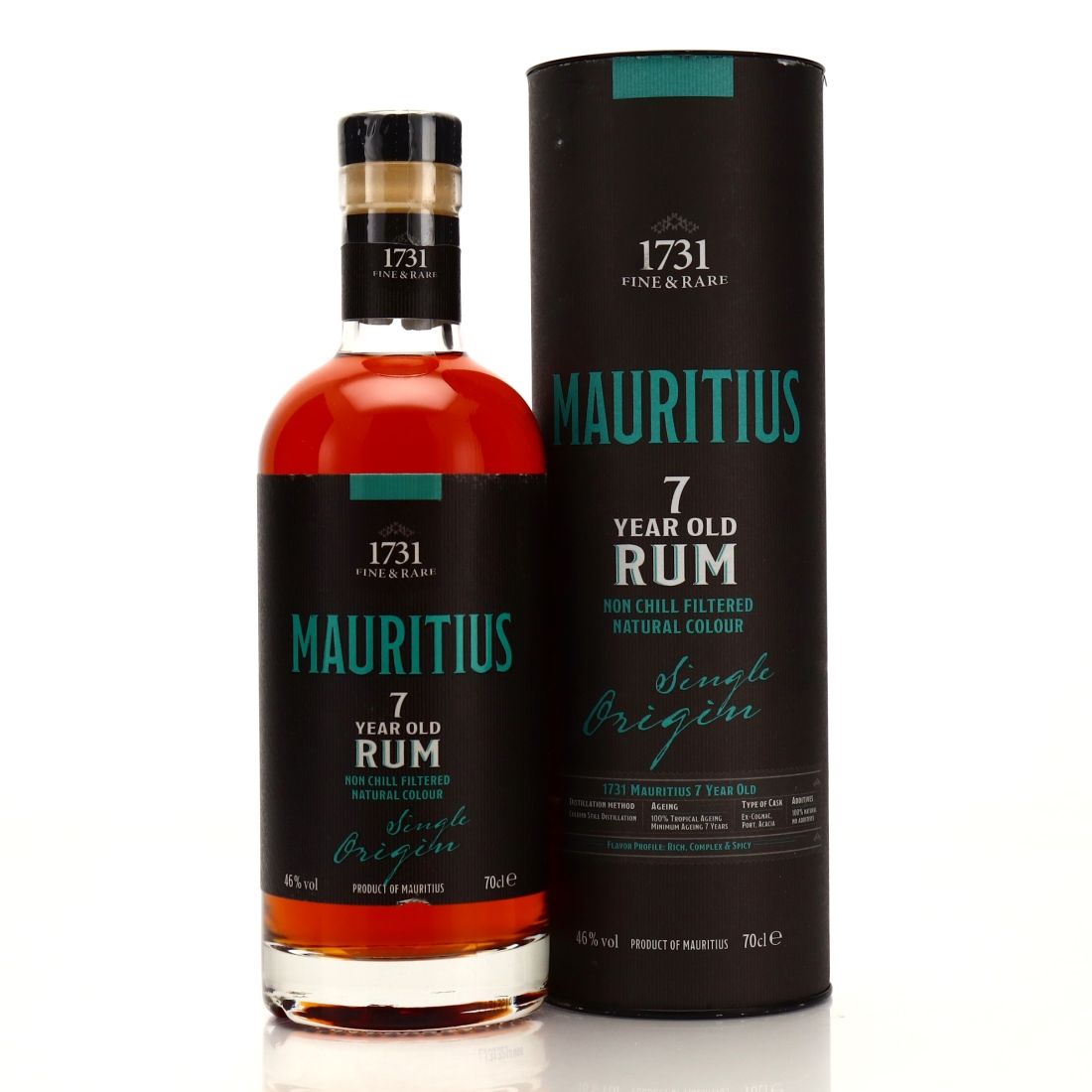 Mauritius Rum 7 Year Old 1731 Fine and Rare