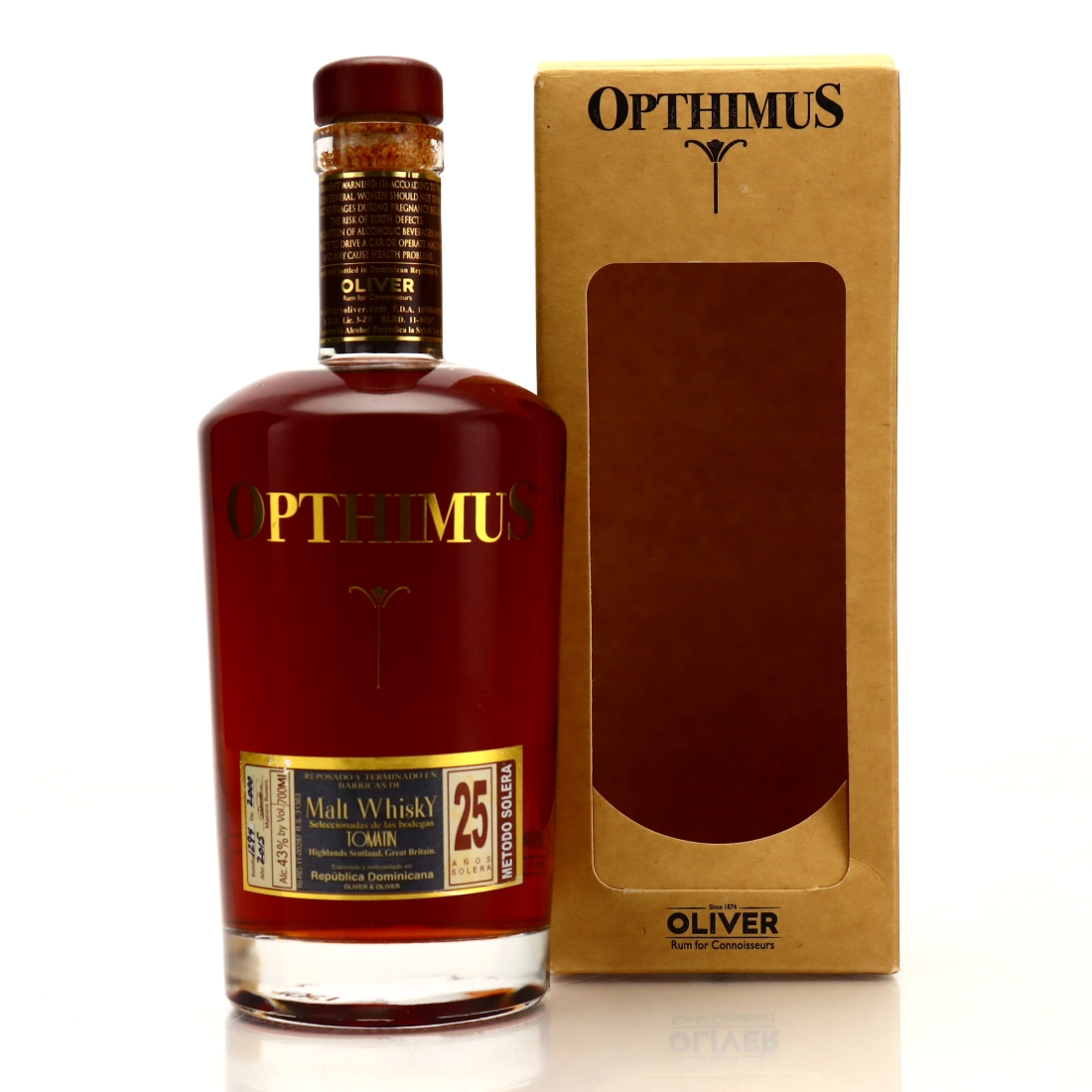 Opthimus Solera 25 Year ex-Tomatin Whisky Cask