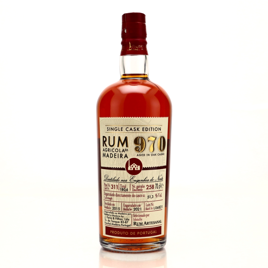 Engenhos do Norte 2015 Rum 970 Single Cask #311