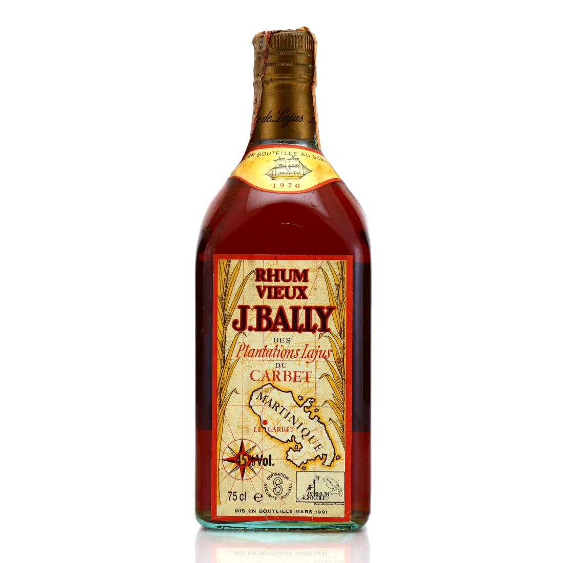 J. Bally 1970 Rhum Vieux bottled 1991 / Velier Import