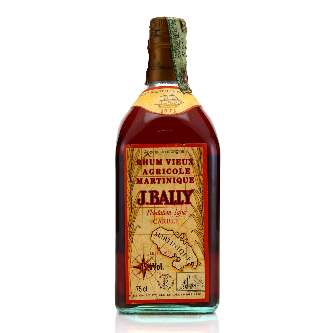 J. Bally 1975 Rhum Vieux bottled 1991 / Velier Import