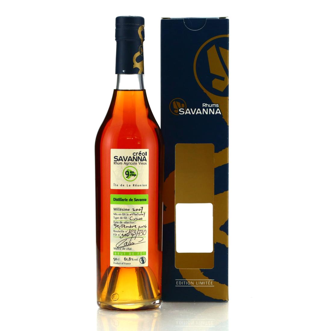 Savanna Creol 2007 Single Cognac Cask 9 Year Old #586 50cl