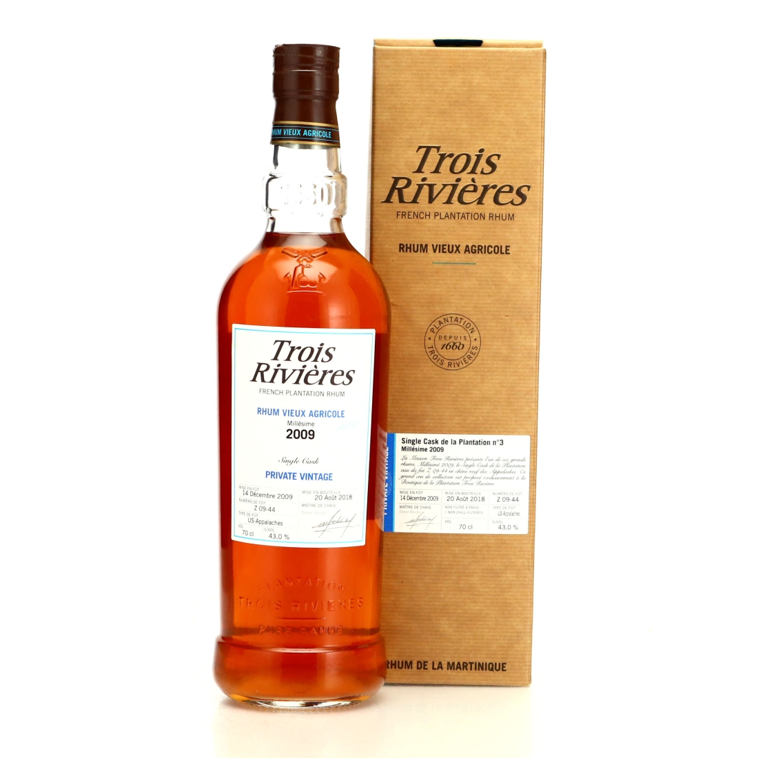 Trois Rivieres 2009 Single Cask Private Vintage #Z-09-44