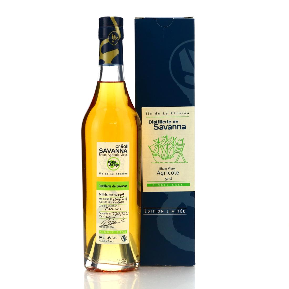 Savanna Creol 2005 Single Cognac Cask 5 Year Old #284 50cl