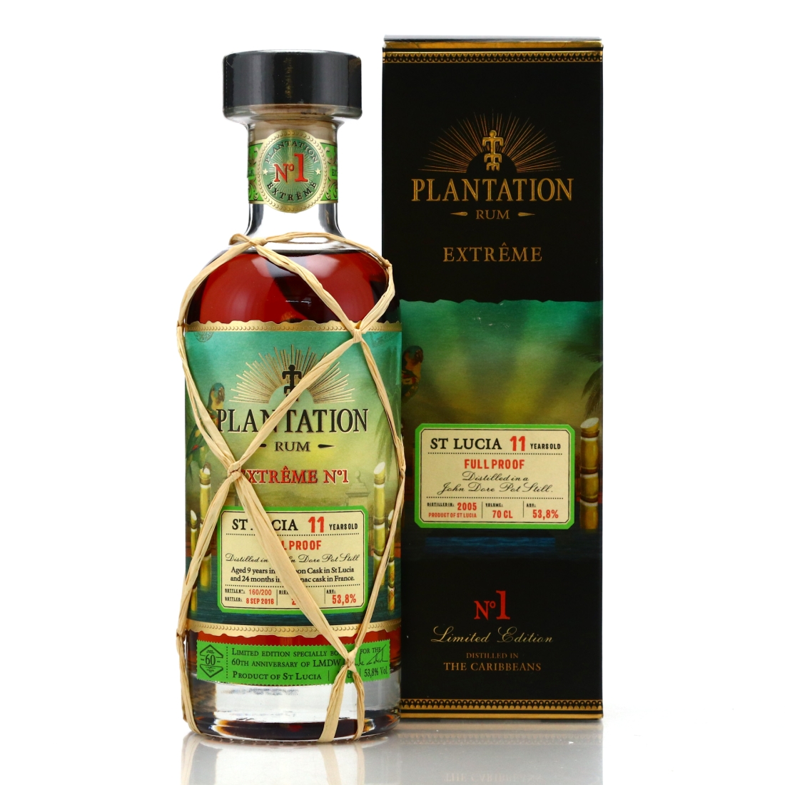 St Lucia 2005 Plantation 11 Year Old Extreme No.1 / LMDW 60th Anniversary