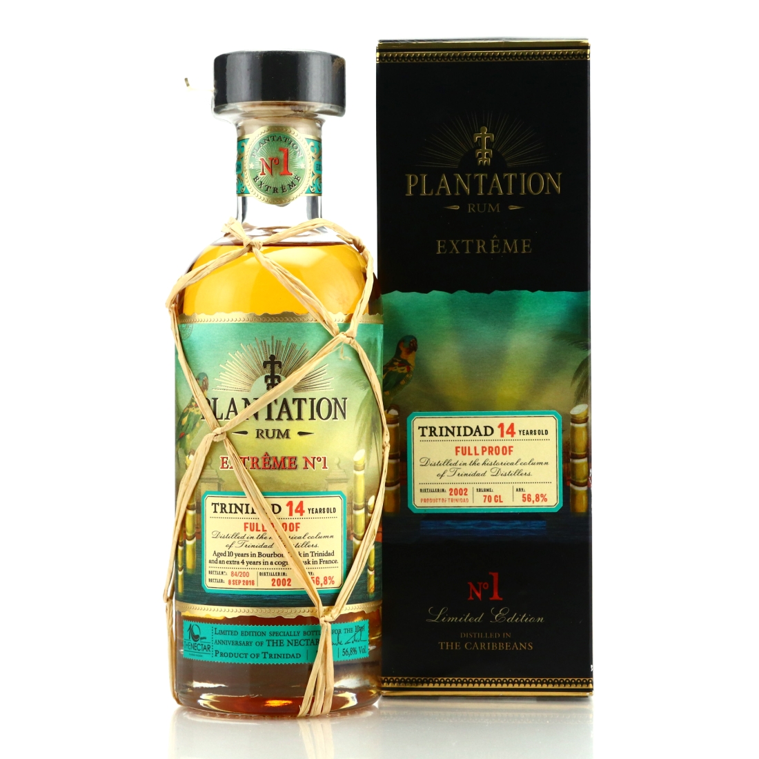 Trinidad Distillers 2002 Plantation 14 Year Old Extreme No.1 / Nectar 10th Anniversary
