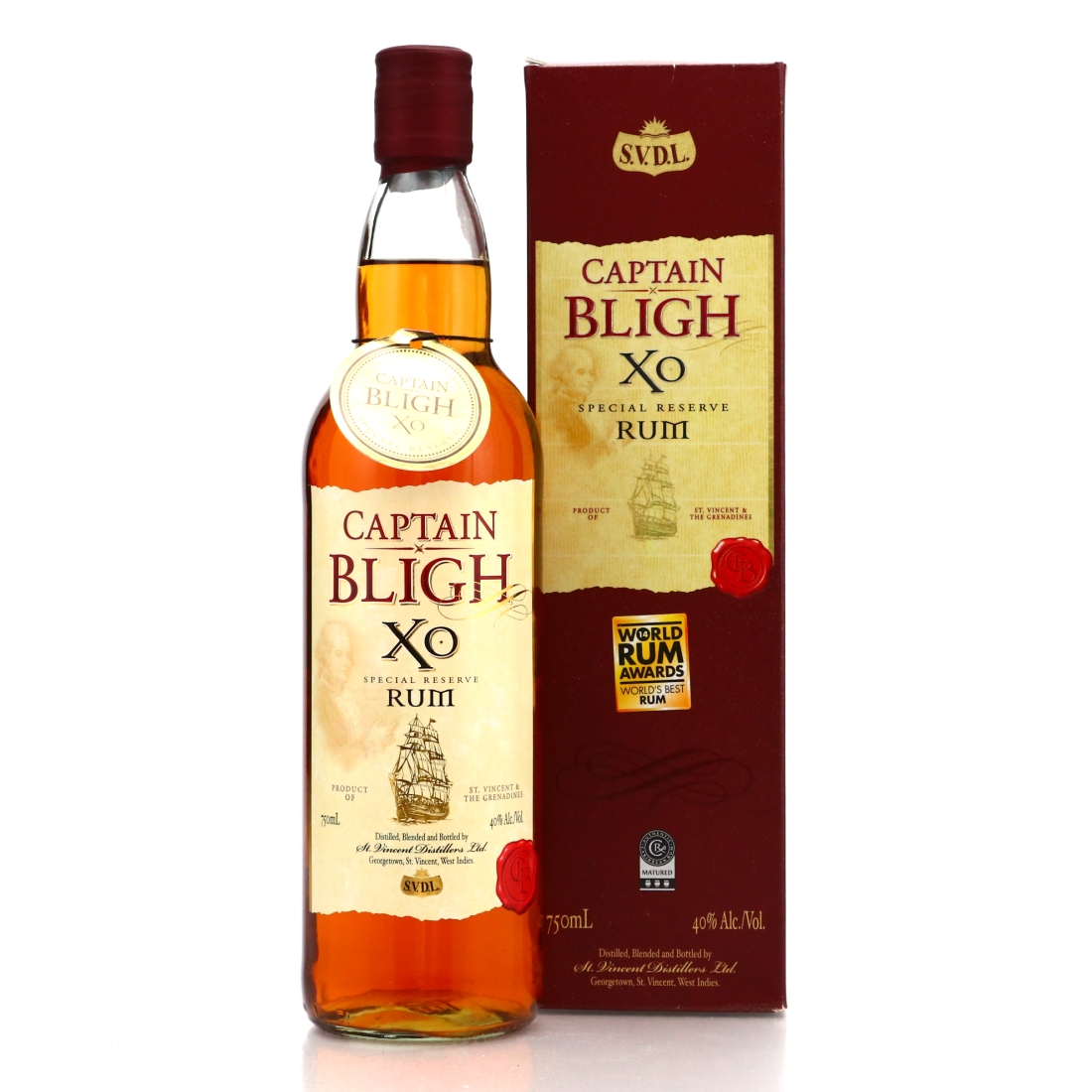 Captain Bligh XO Rum St. Vincent 75cl / US Import