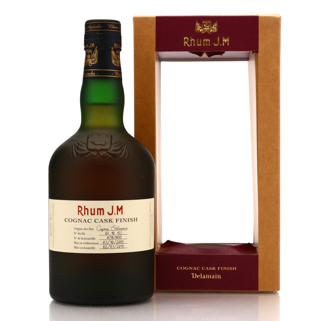 Rhum J.M 2006 Cask Finish Series No.2 50cl / Delamain Cognac