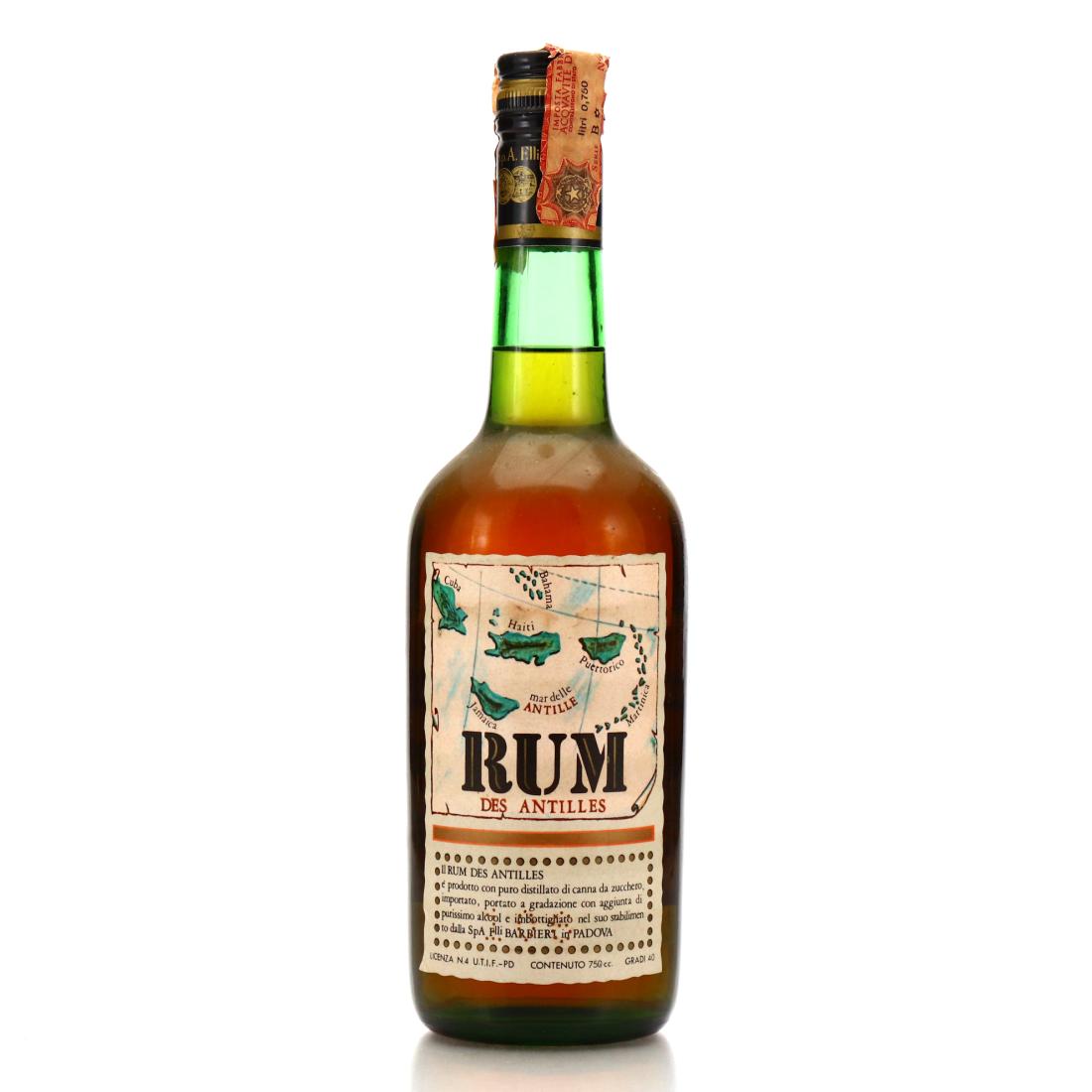 Barbieri Rum des Antilles 1970s
