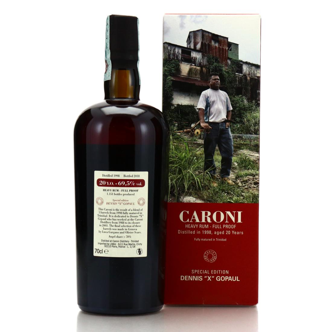 Image for Caroni 1998 Full Proof 20 Year Old Heavy - Dennis 'X' Gopaul