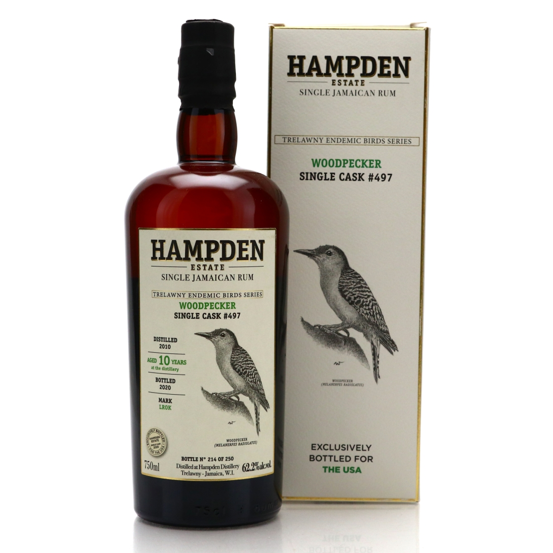 Hampden LROK 2010 Single Cask 10 Year Old #497 75cl / Trelawny Endemic Birds - US Import