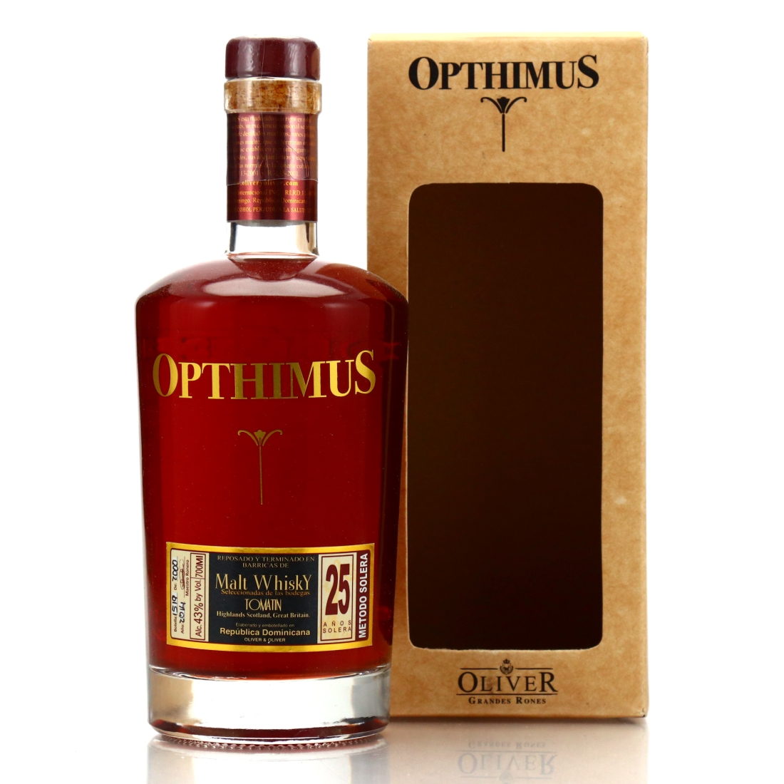 Opthimus Solera 25 Year ex-Tomatin Whisky Cask 2014