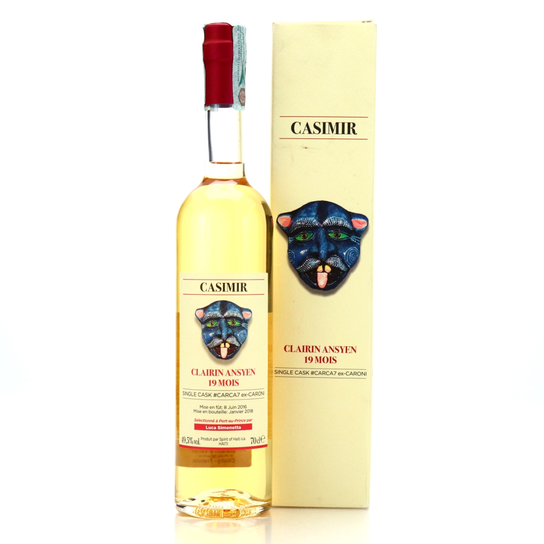 Casimir 2016 Single ex-Caroni Cask 19 Month Old Clairin Ansyen / Luca Simonetta