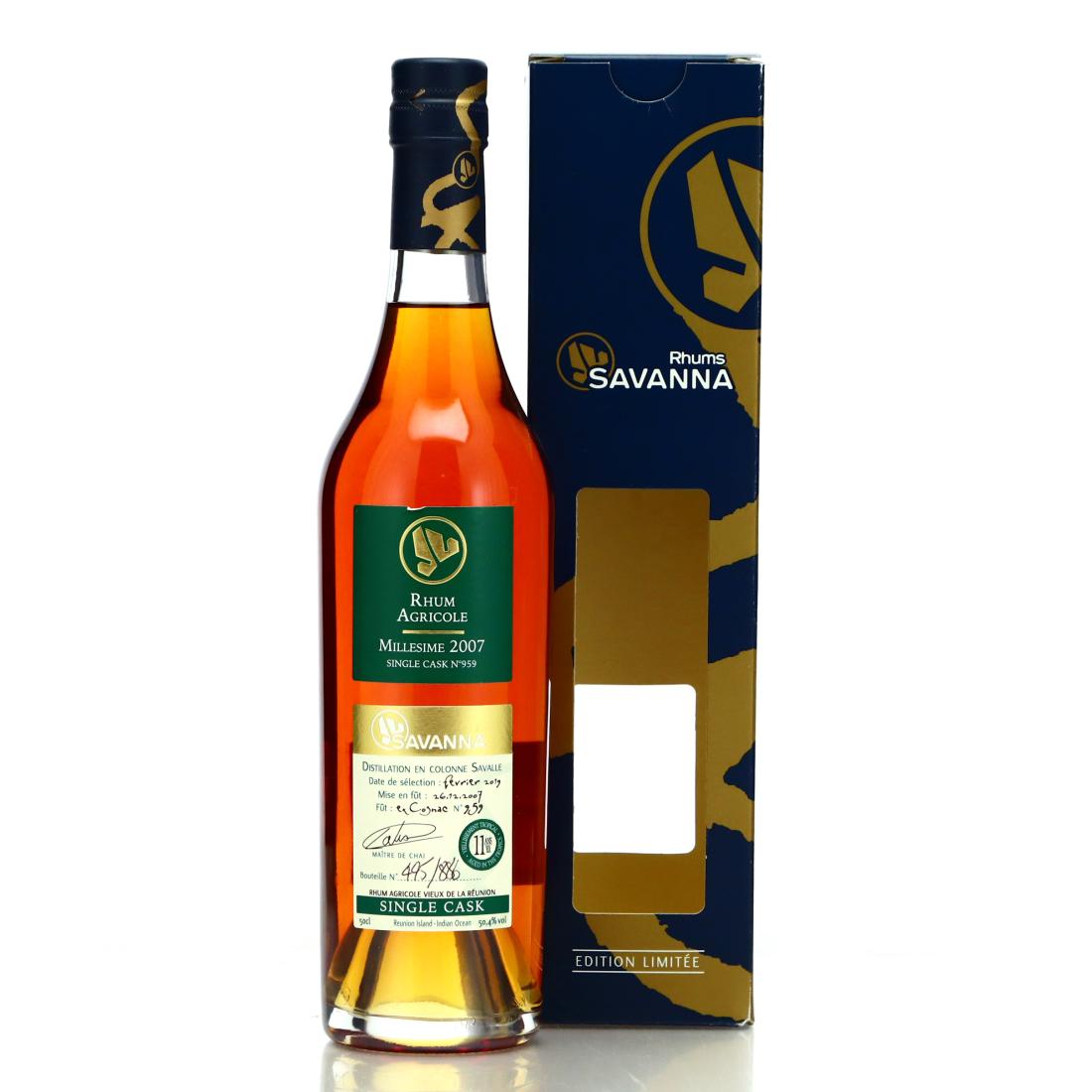Savanna Agricole 2007 Single Cognac Cask 11 Year Old #959 50cl