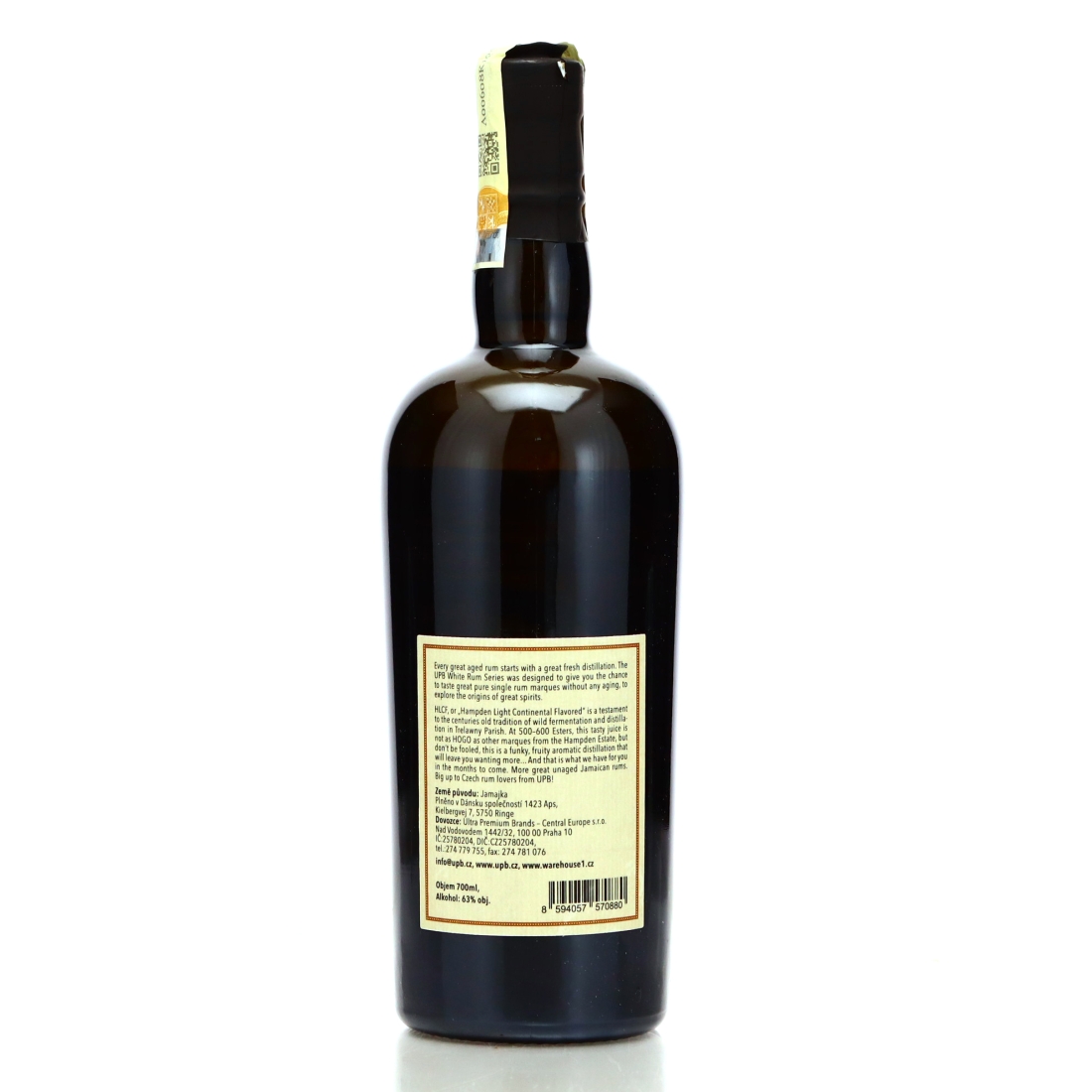 Image for Hampden HLCF Overproof White Rum