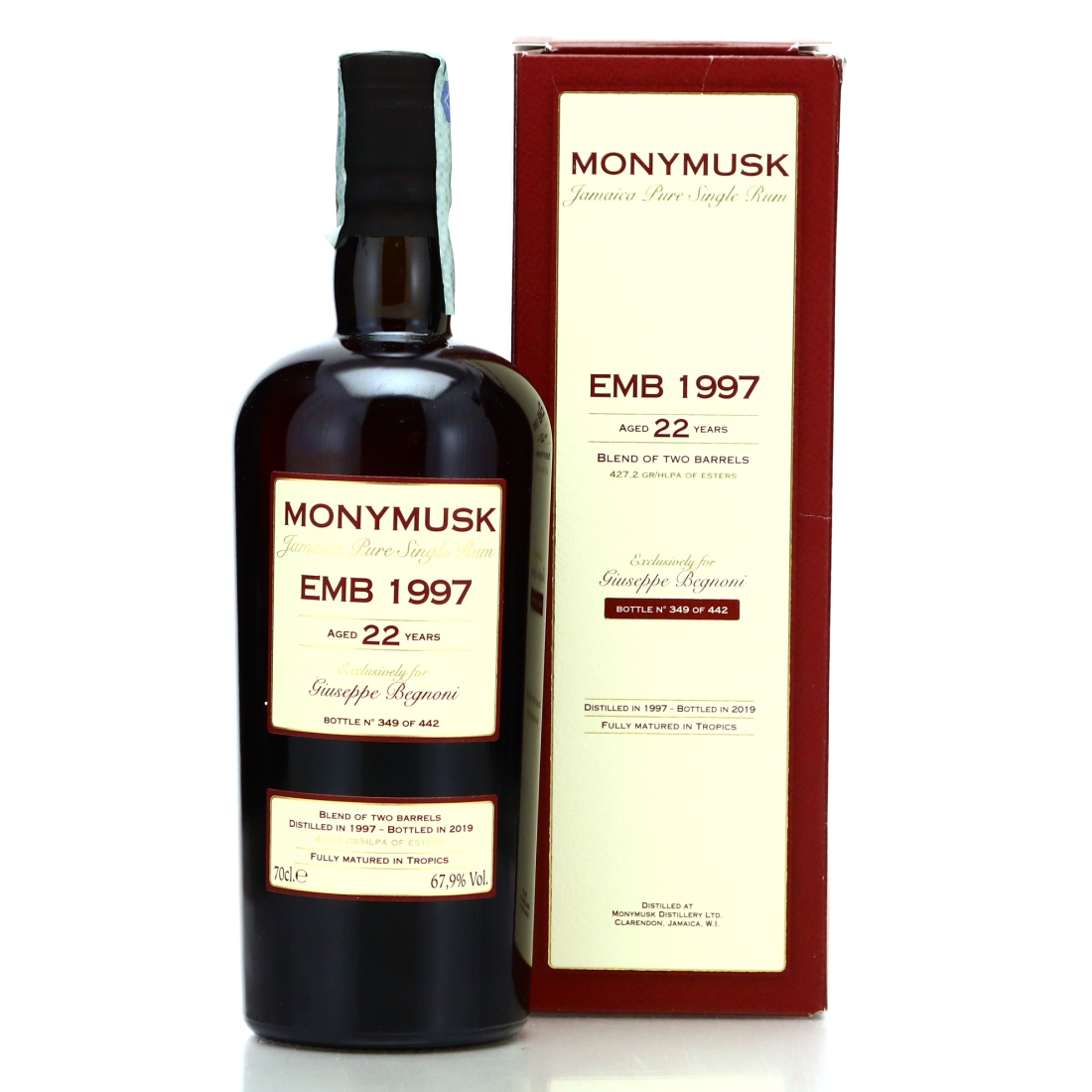 Monymusk EMB 1997 Velier 22 Year Old / Giuseppe Begnoni