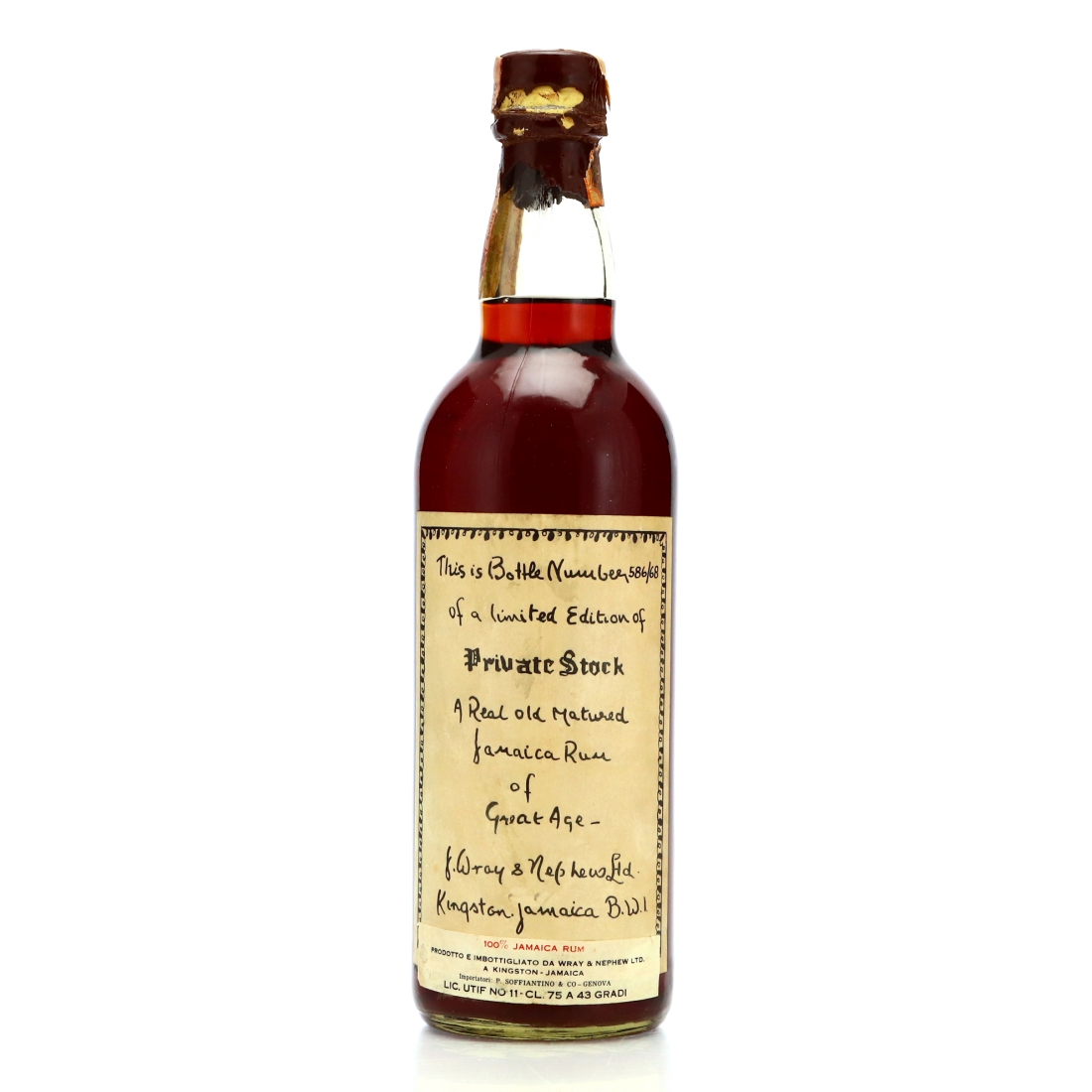 Wray and Nephew Private Stock 1968