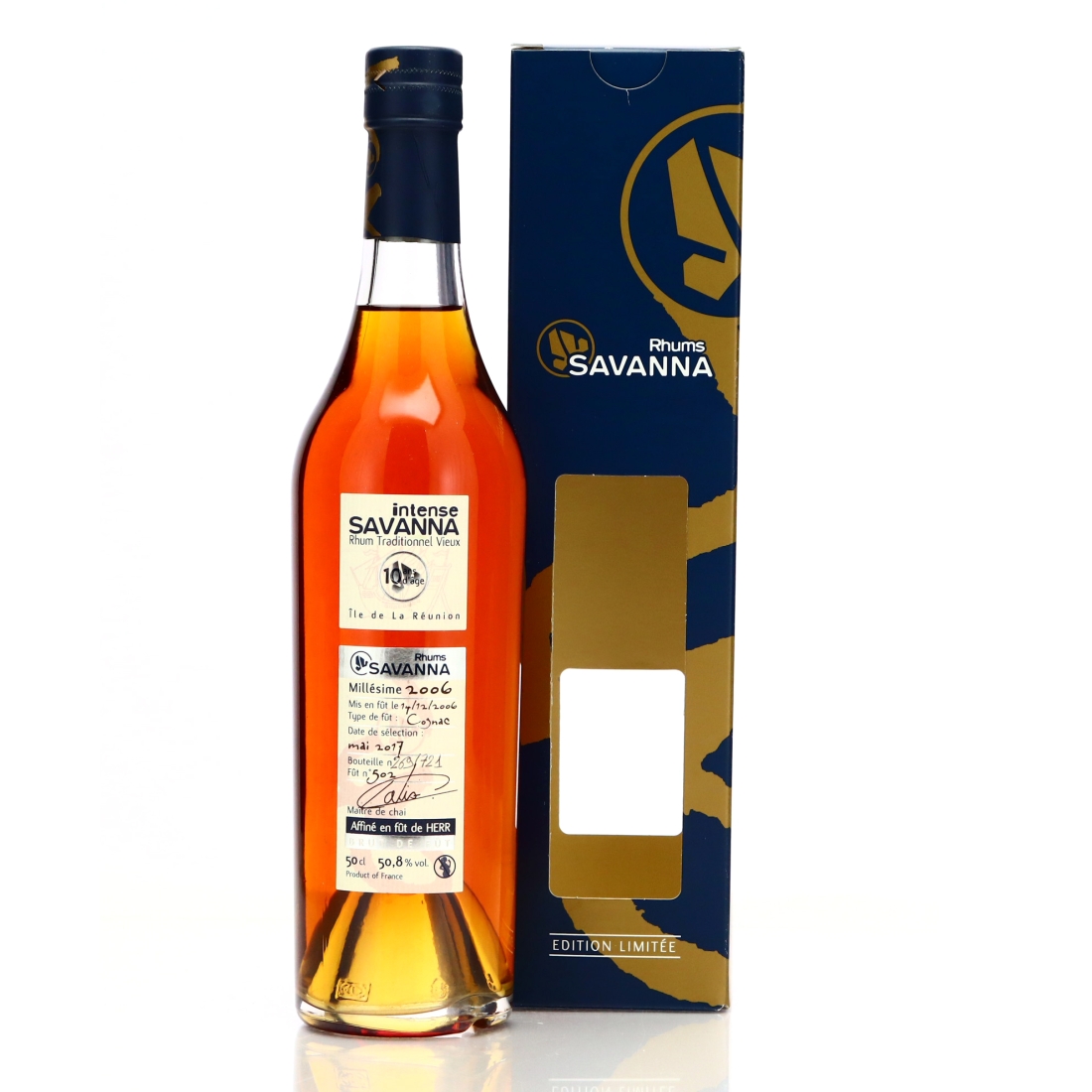 Savanna Traditionnel 2006 Single Cognac Cask 10 Year Old #502 50cl / HERR Finish