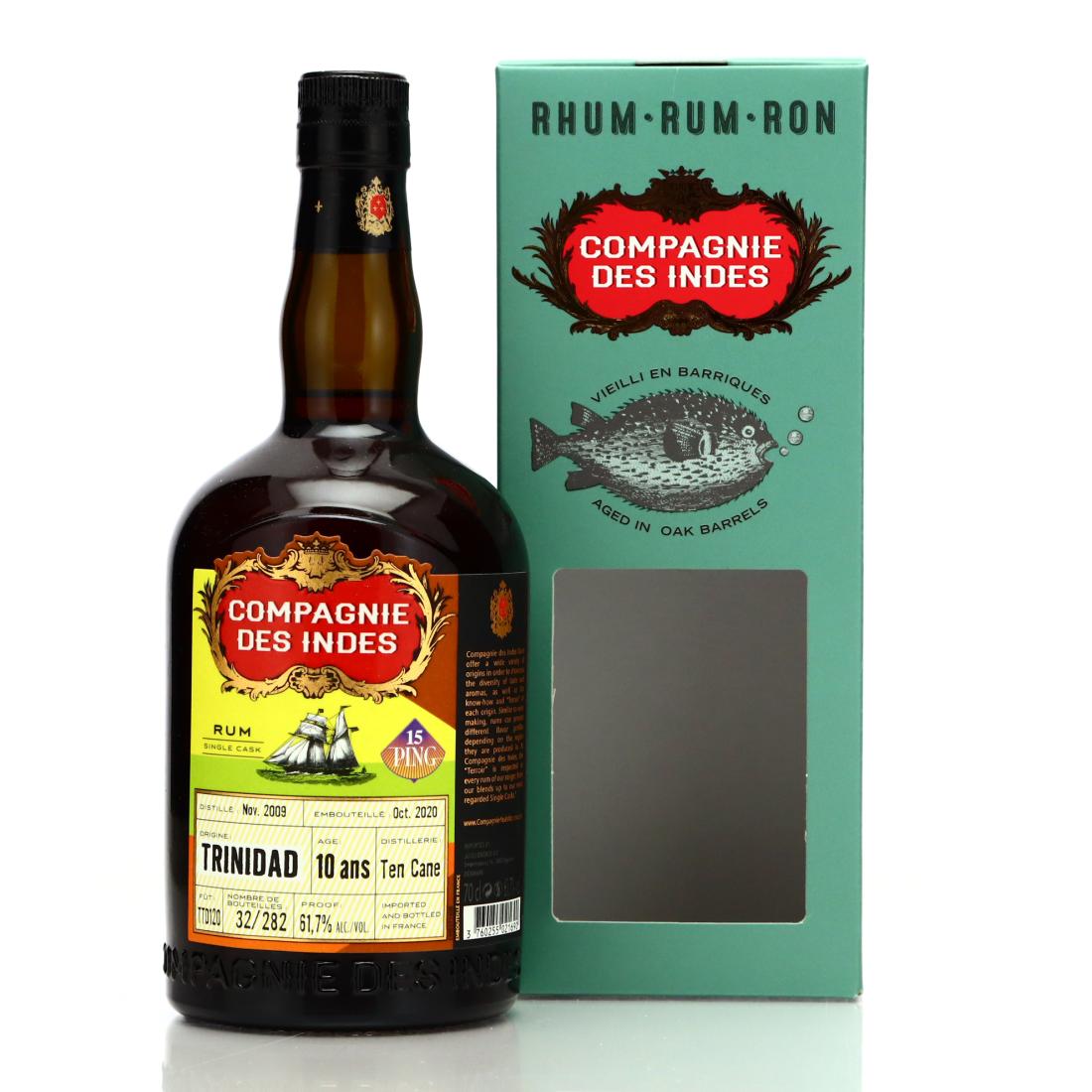 Ten Cane 2009 Compagnie des Indes 10 Year Old / Ping No.15