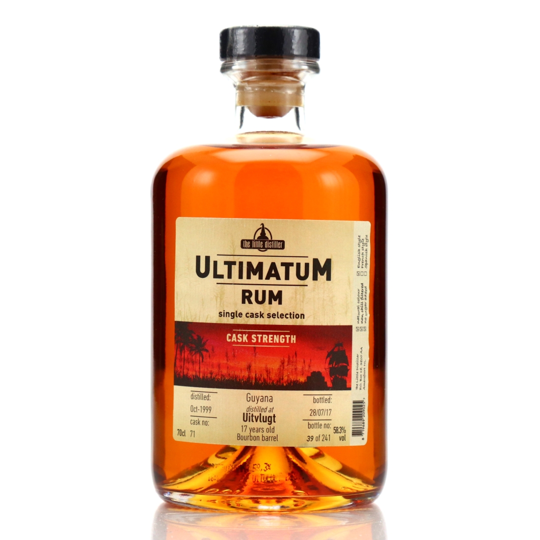 Uitvlugt 1999 Ultimatum Rum 17 Year Old​​​​​​​