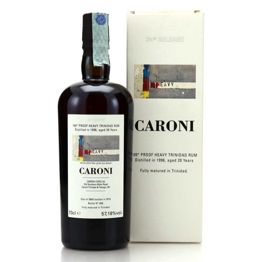 Image for Caroni 1996 100° Proof 20 Year Old Heavy