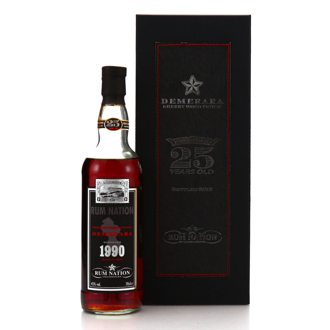 Demerara Rum 1990 Rum Nation 25 Year Old Sherry Wood Finish