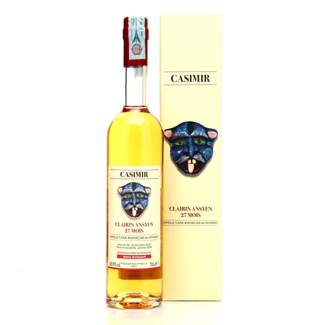 Casimir 2015 Single ex-Whisky Cask 27 Month Old Clairin Ansyen / Jimmy Bertazzoli
