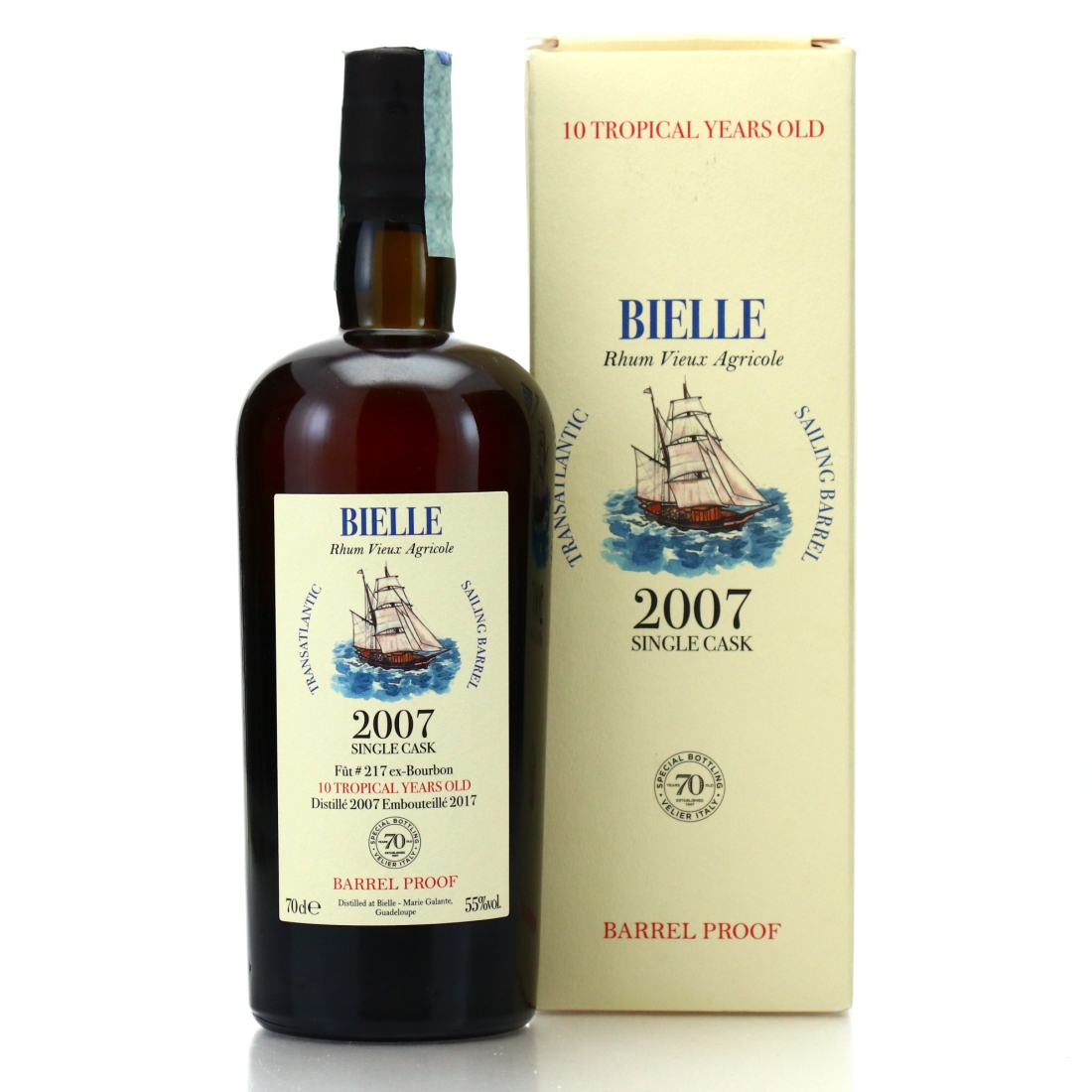 Bielle 2007 Velier 10 Year Old Single Cask #217 / 70th Anniversary