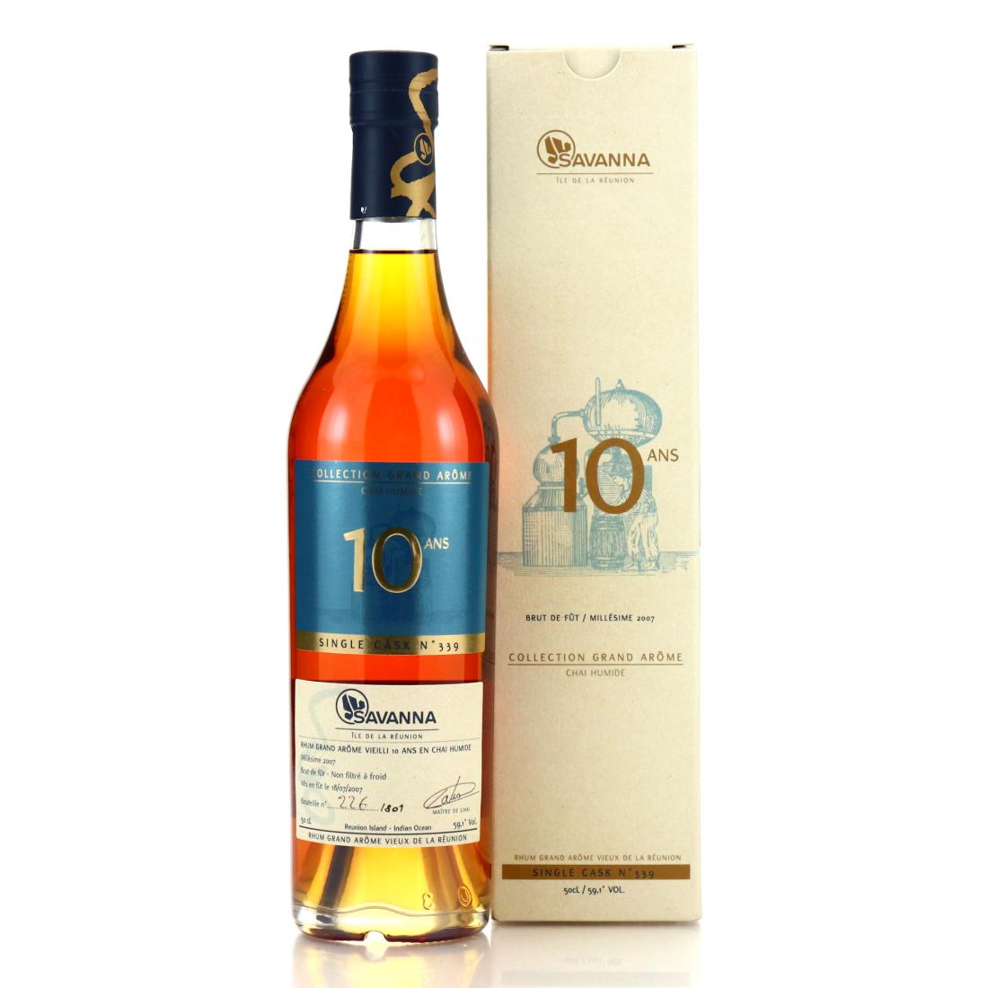 Savanna Grand Arome 2007 Chai Humide Single Cask 10 Year Old #339 50cl