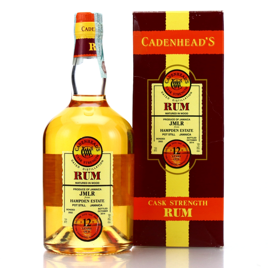Hampden JMLR 2002 Cadenhead's 12 Year Old