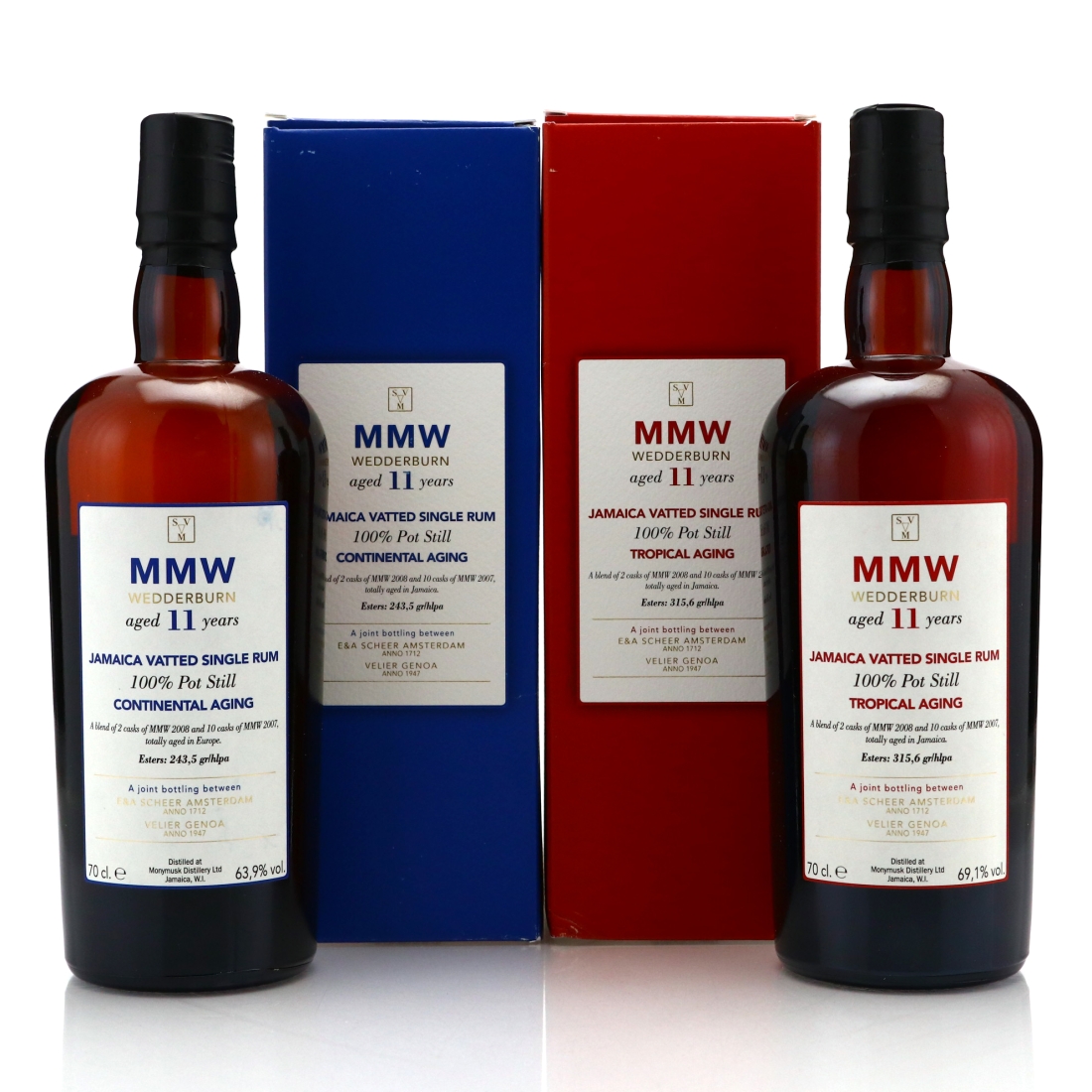 Monymusk MMW 11 Year Old Velier 2 x 70cl / E&A Scheer