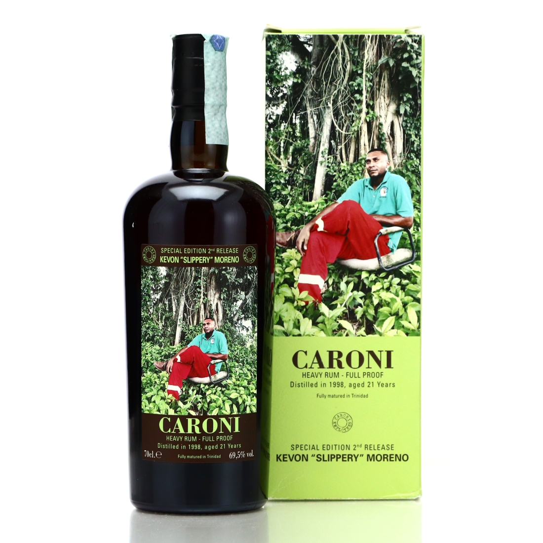 Image for Caroni 1998 Full Proof 21 Year Old Heavy - Kevon "Slippery" Moreno