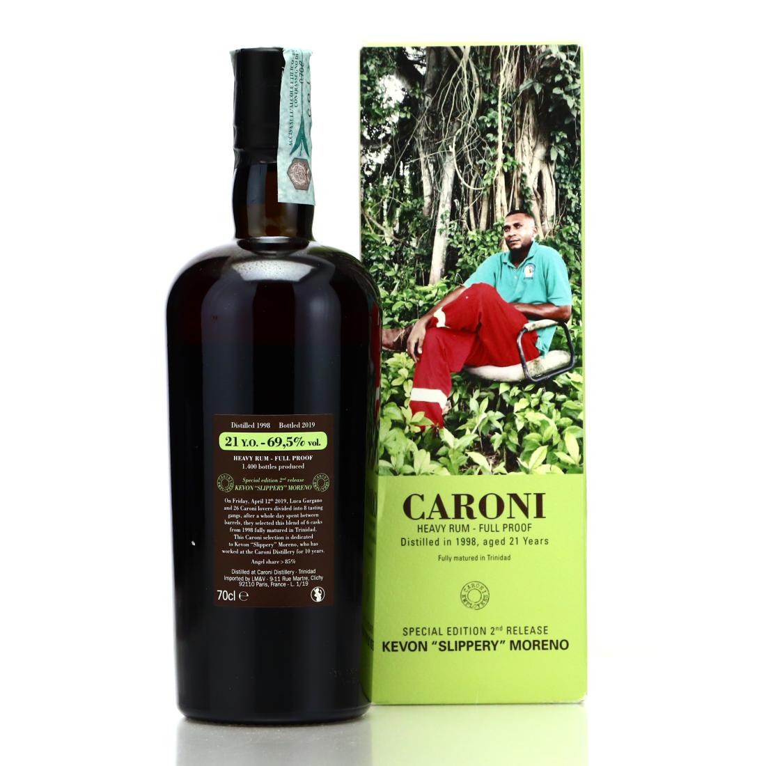 Image for Caroni 1998 Full Proof 21 Year Old Heavy - Kevon "Slippery" Moreno