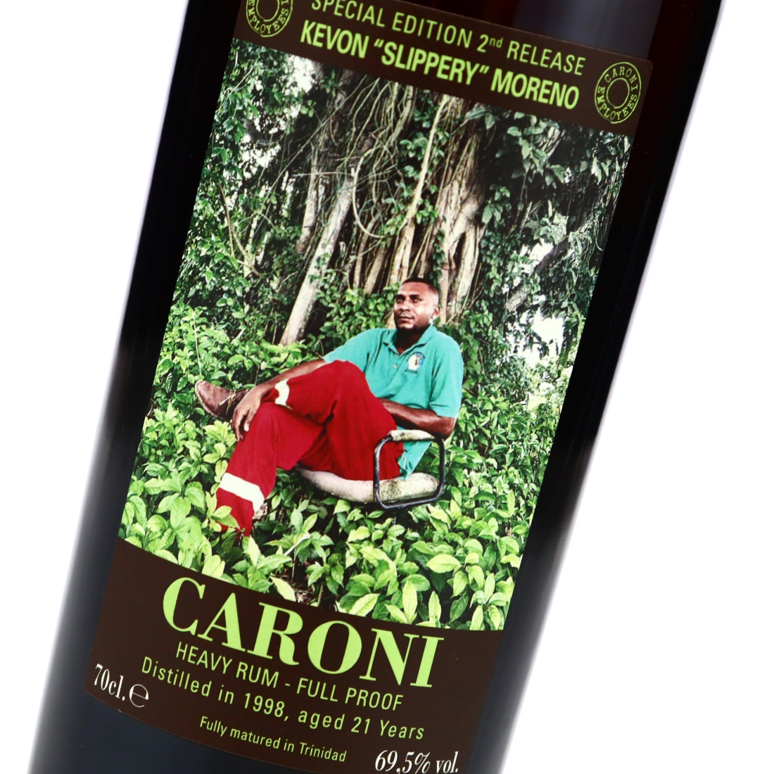 Image for Caroni 1998 Full Proof 21 Year Old Heavy - Kevon "Slippery" Moreno