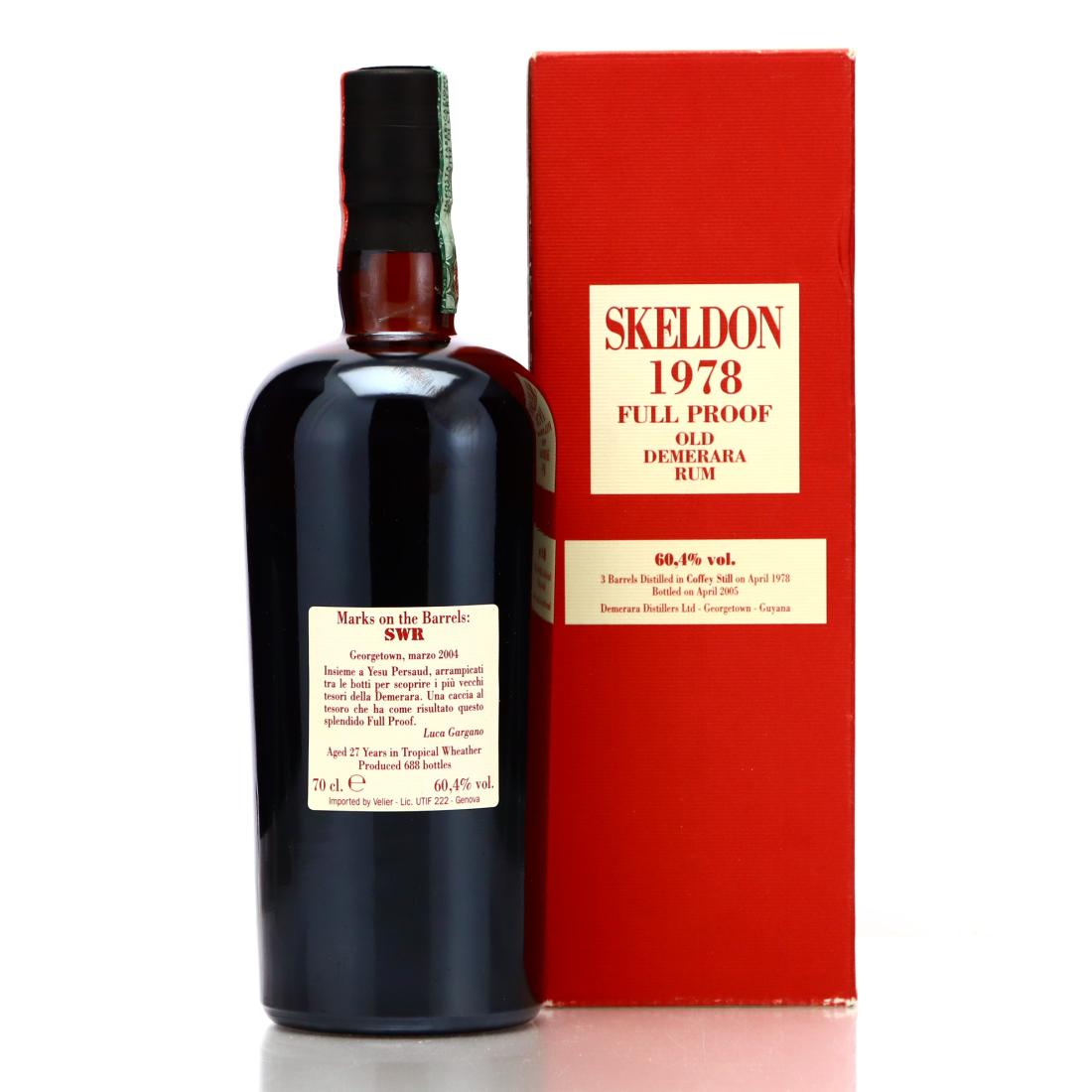 Image for Skeldon SWR 1978 Velier 27 Year Old