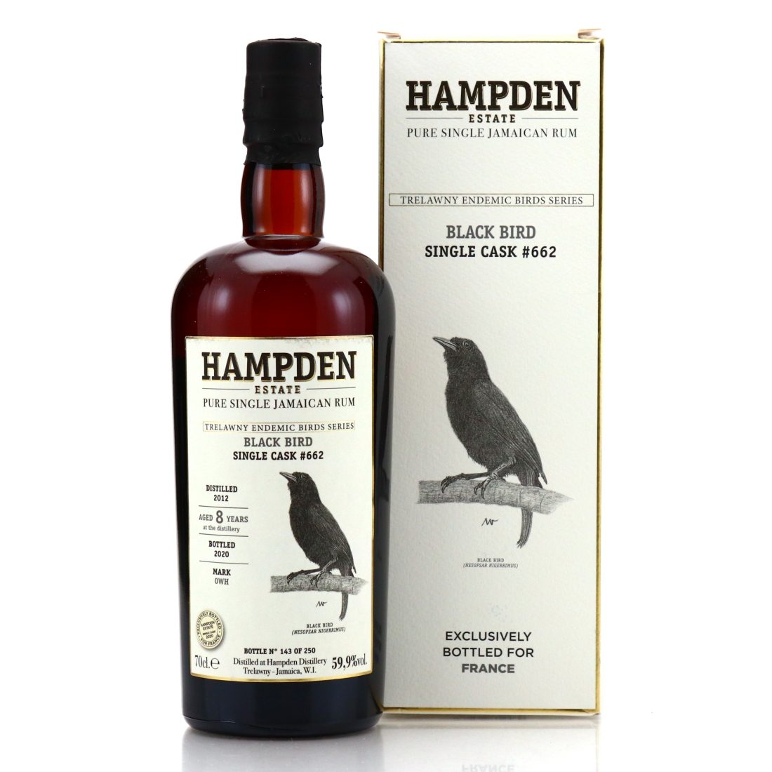 Hampden OWH 2012 Single Cask 8 Year Old  #662 / Trelawny Endemic Birds