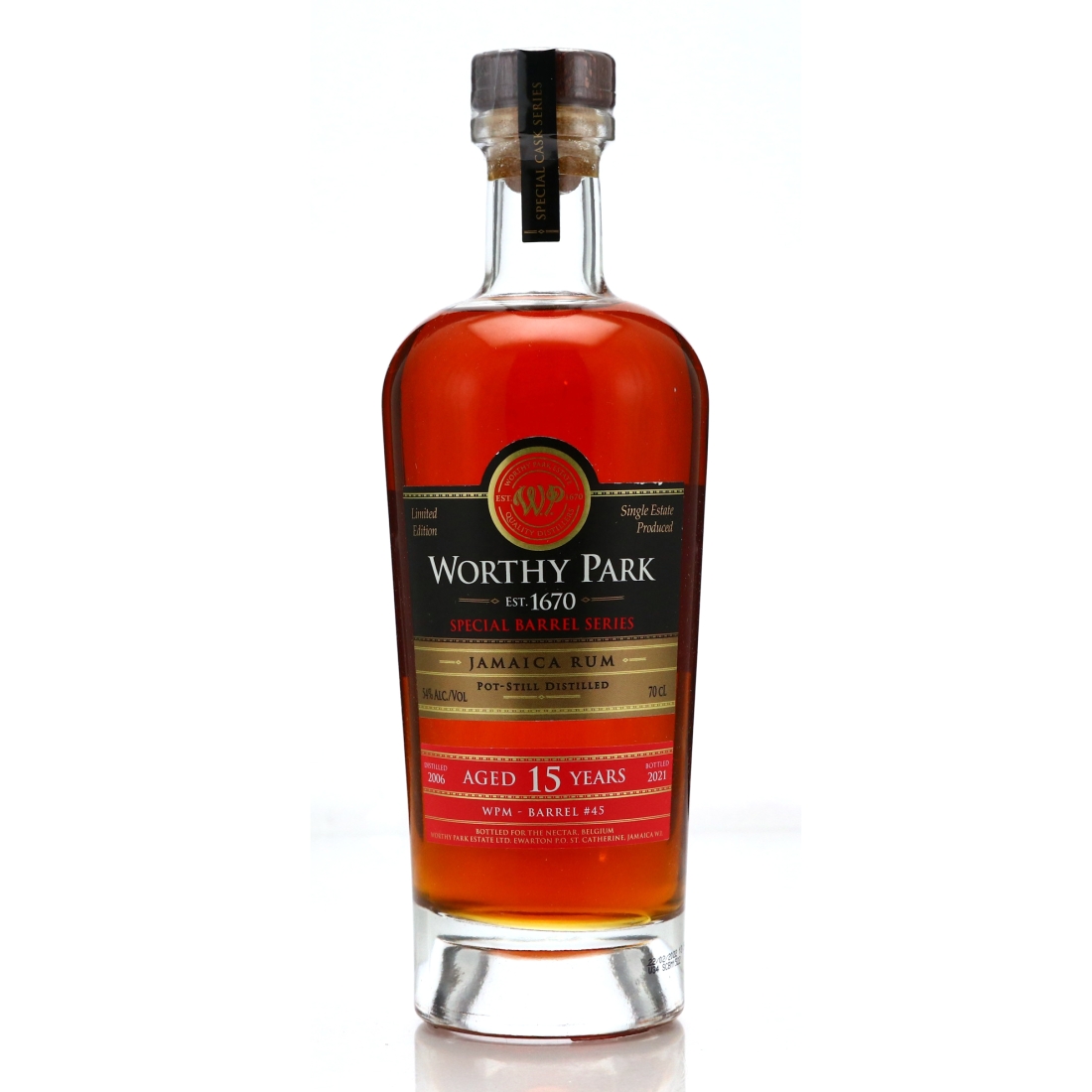 Worthy Park 2006 Single Cask 15 Year Old #45 / The Nectar